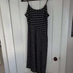 Asymmetrical Black and White Dress